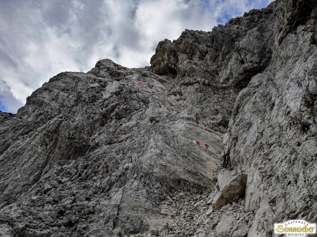 Hohe Munde Überschreitung - Im Klettersteig