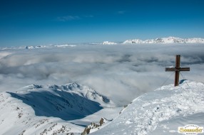 Skitour Pirchkogel - Blick Richtung Simmering