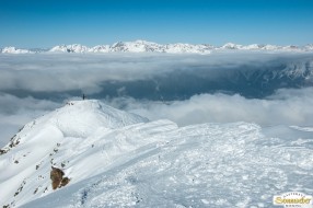 Skitour Pirchkogel - Erste Blicke aufs Mieminger Plateau und ins Inntal