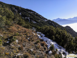 Gacher Blick über dem Hochnebel