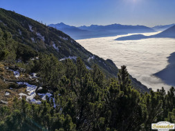 Gacher Blick über dem Hochnebel