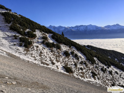Gacher Blick über dem Hochnebel