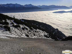 Gacher Blick über dem Hochnebel