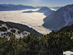 Gacher Blick über dem Hochnebel