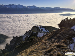 Gacher Blick über dem Hochnebel