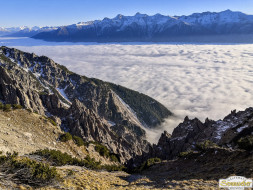 Gacher Blick über dem Hochnebel