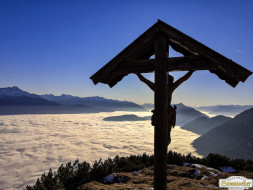 Gacher Blick über dem Hochnebel