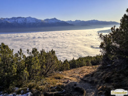 Gacher Blick über dem Hochnebel