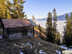 Gacher Blick über dem Hochnebel
