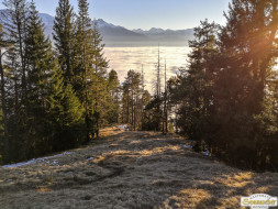 Gacher Blick über dem Hochnebel