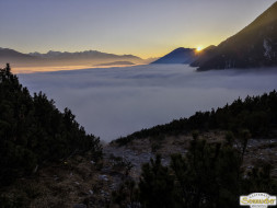 Gacher Blick über dem Hochnebel