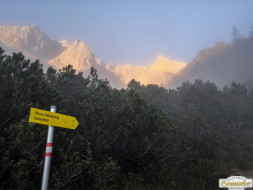 Gacher Blick über dem Hochnebel