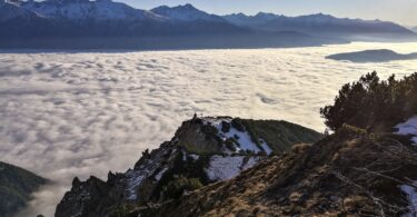 "Gacher Blick" über dem Hochnebel